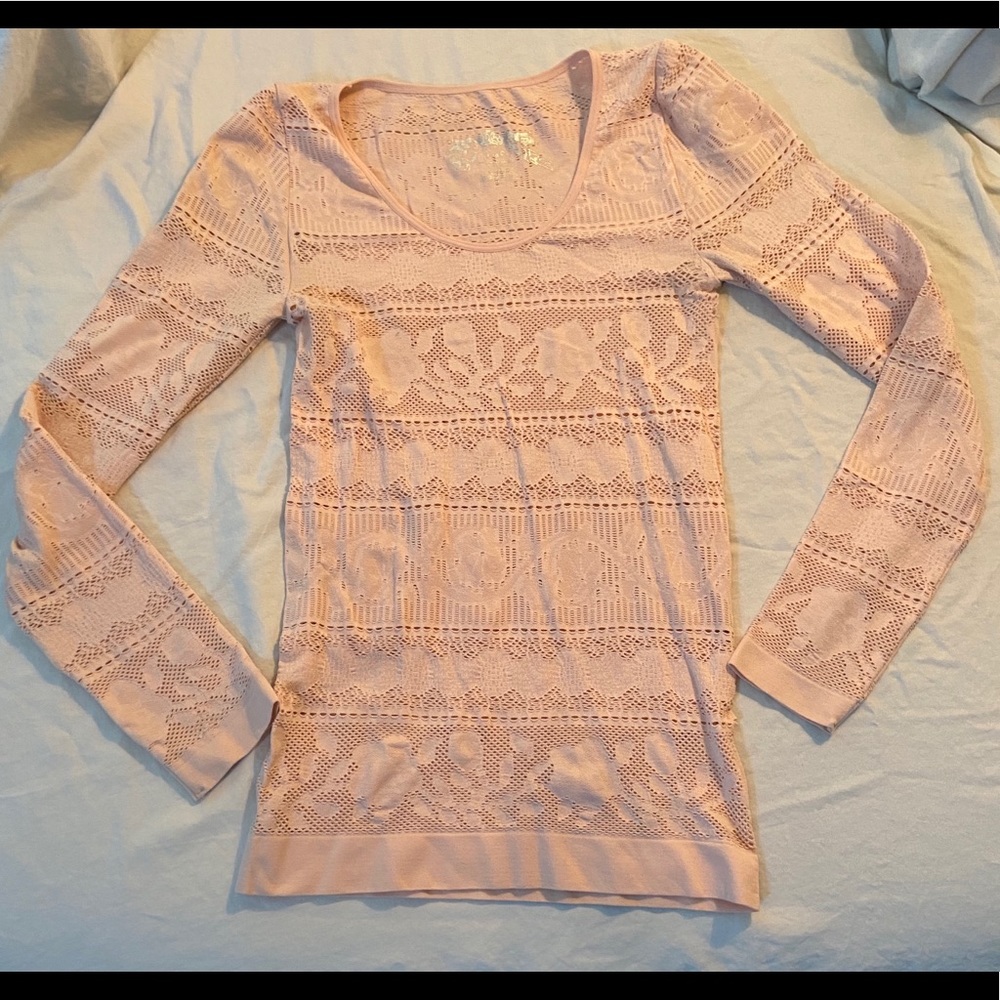 Light Pink Poof! Long Sleeve Shirt (Size M/L)